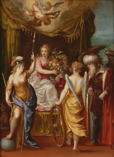 Minerva, Abundance and Fortune by Hendrik van the Elder Balen
